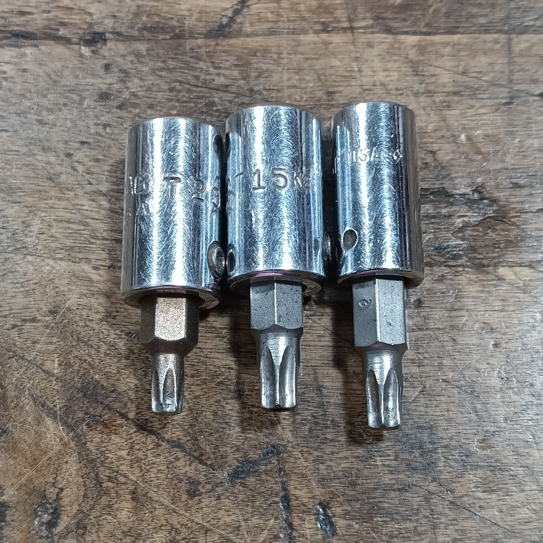 Mac & Snap On 1/4″ Drive Torx Bit Sockets T15 T20 TTX25B Tools