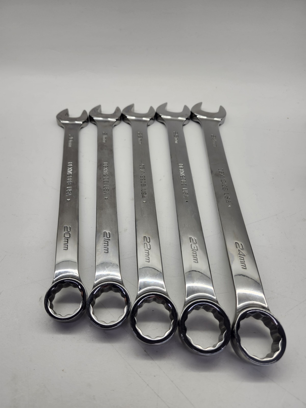 Snap On Metric 5 Pc Flank Drive Wrench Set 20mm-24mm