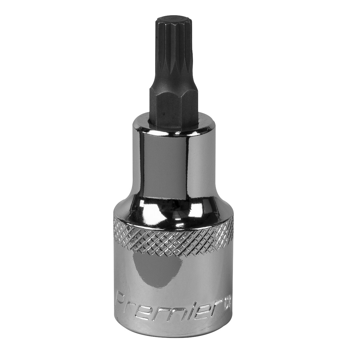 Sealey Spline Socket Bit M7 1/2″ Drive Forged Chrome Vanadium Steel Tool SBS012