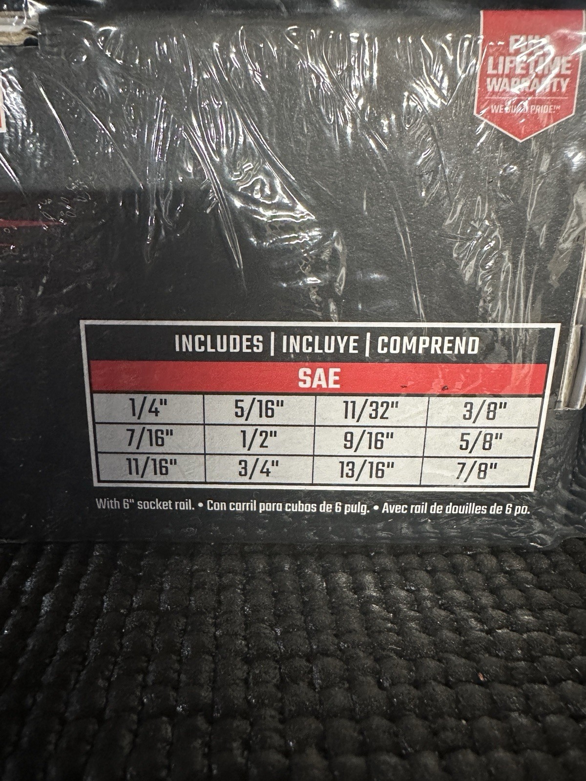 Brand New Craftsman V Series 3/8 Drive SAE Six Point Deep Well Socket Set