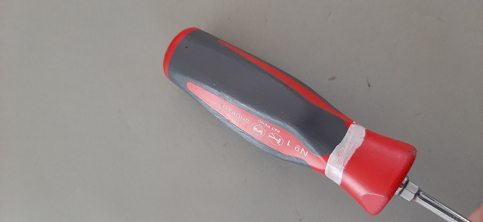 Snap-on SHDP31IR No # 1 Phillips Red Gray Instinct Grip Screwdriver USA Marked
