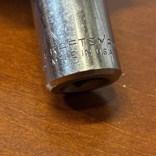 Vintage Craftsman USA 3/8” Drive Deep Well Socket SAE 11/16 EE 43316 Great Con.