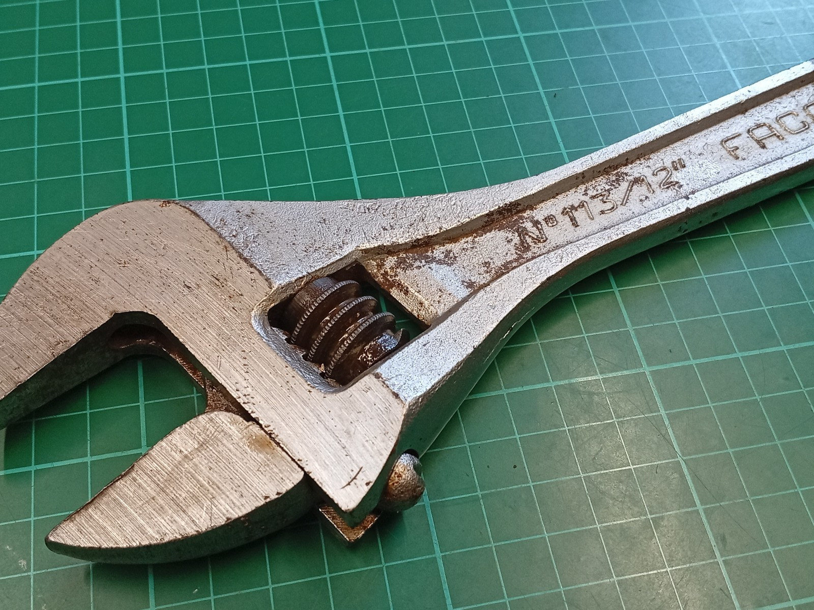 Vintage Facom No113/13″ 13″ Vanachrome Adjustable Spanner, Made In France