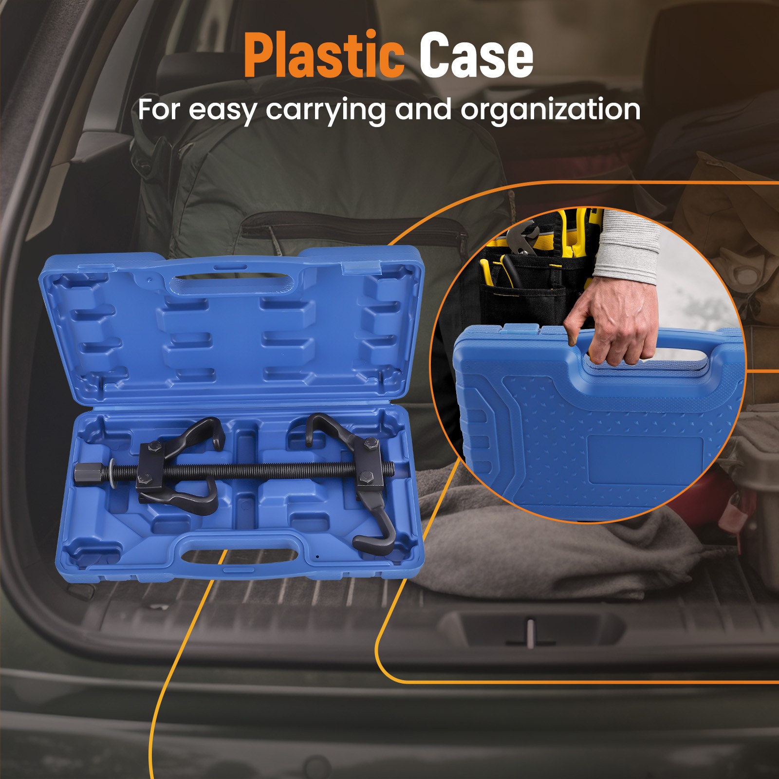 Coil Spring Compressor Internal Coil Strut Remover Installer Suspension Tool Kit