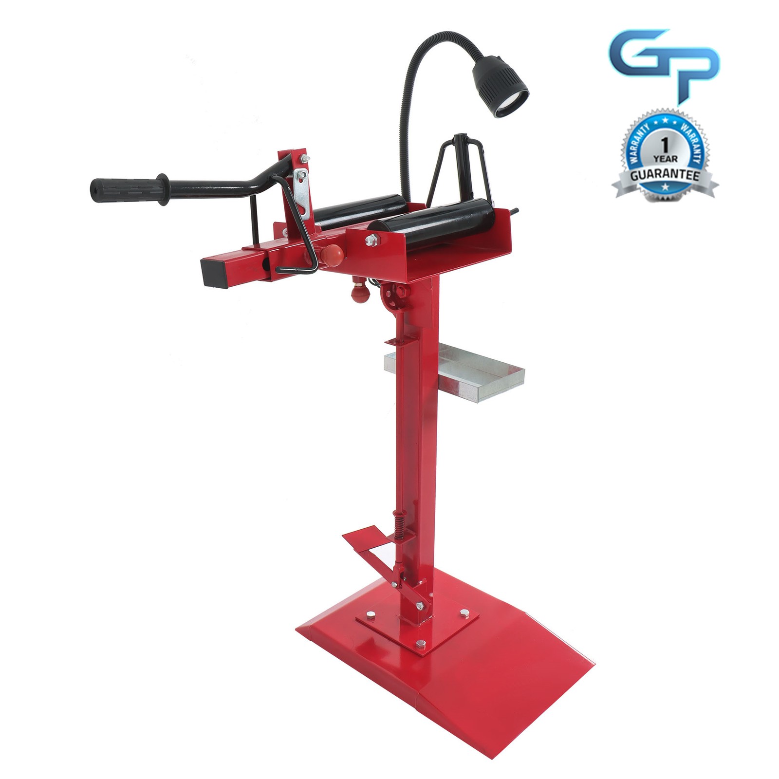 Heavy Duty Manual Car Tire Spreader Tire Changer Repair Tires Tool & Led Light