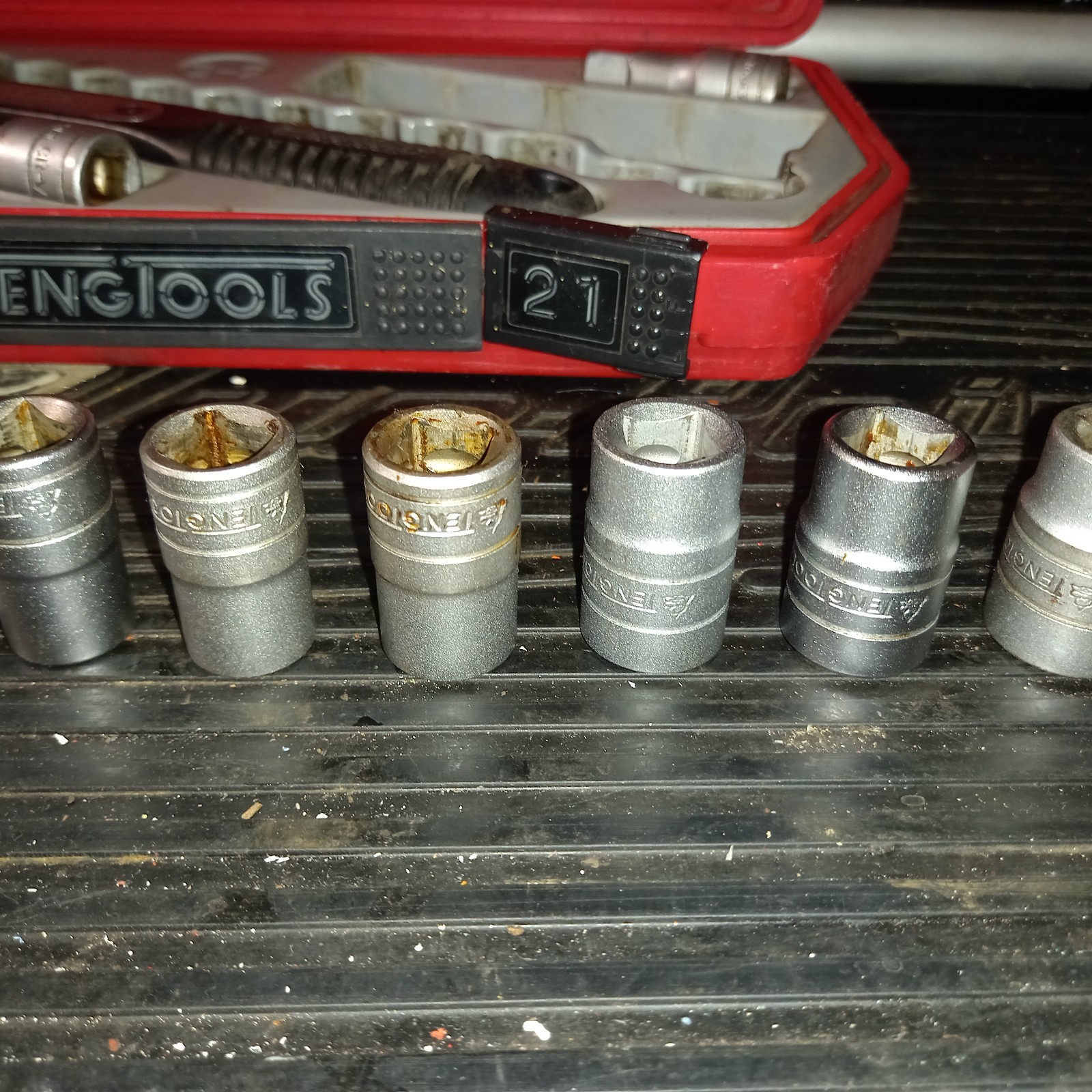 TENG MR21 1/2″ DRIVE METRIC SOCKET SET