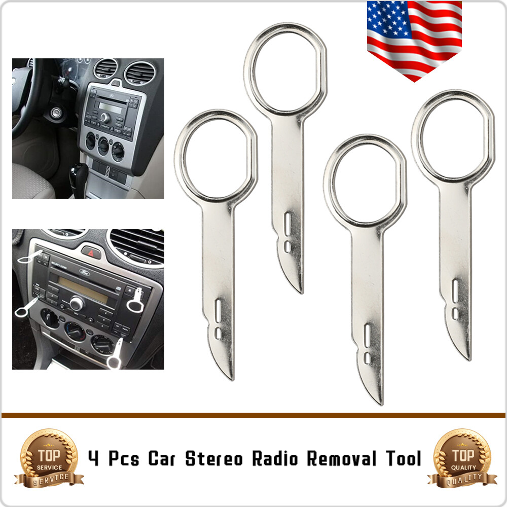 4Pcs Car Radio Removal Release Keys Extraction Tool For BMW AUDI VW Benz Ford VW