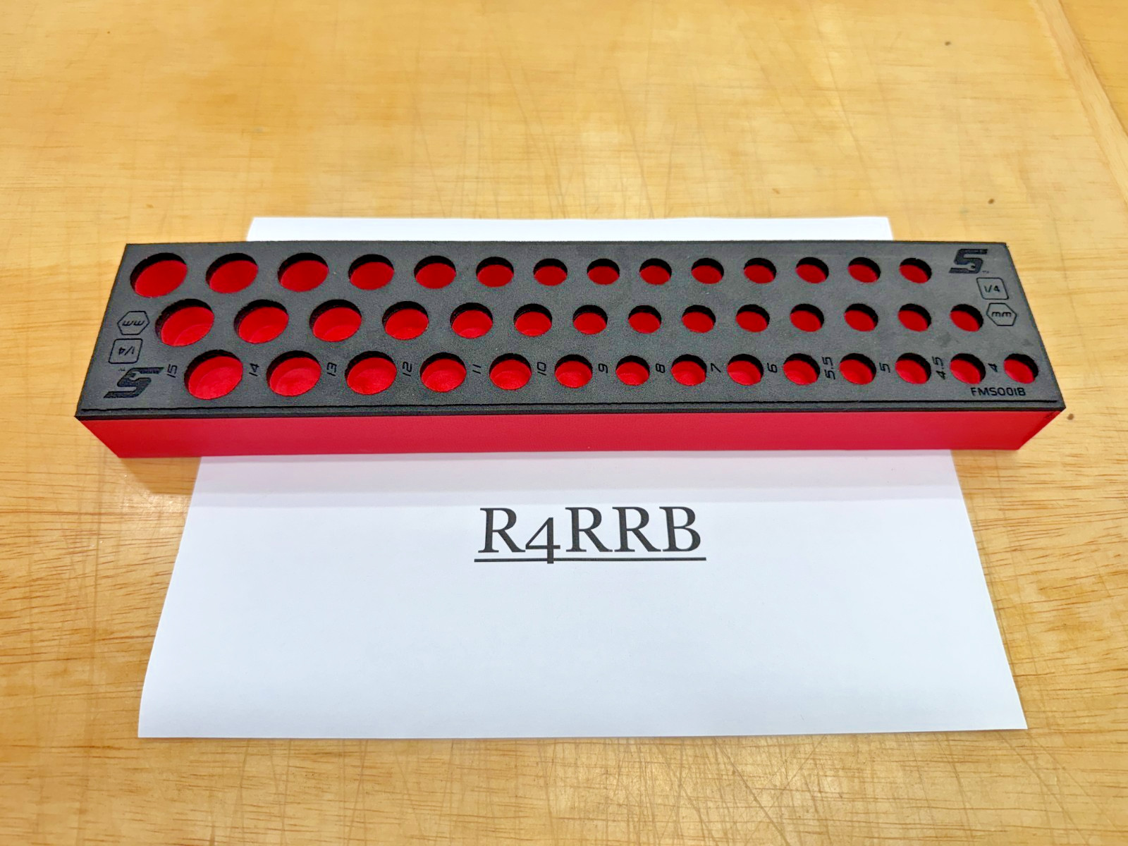 Snap-on Tools RED FOAM ORGANIZER 42pc 1/4″ Drive Metric Socket Set FMS001BR