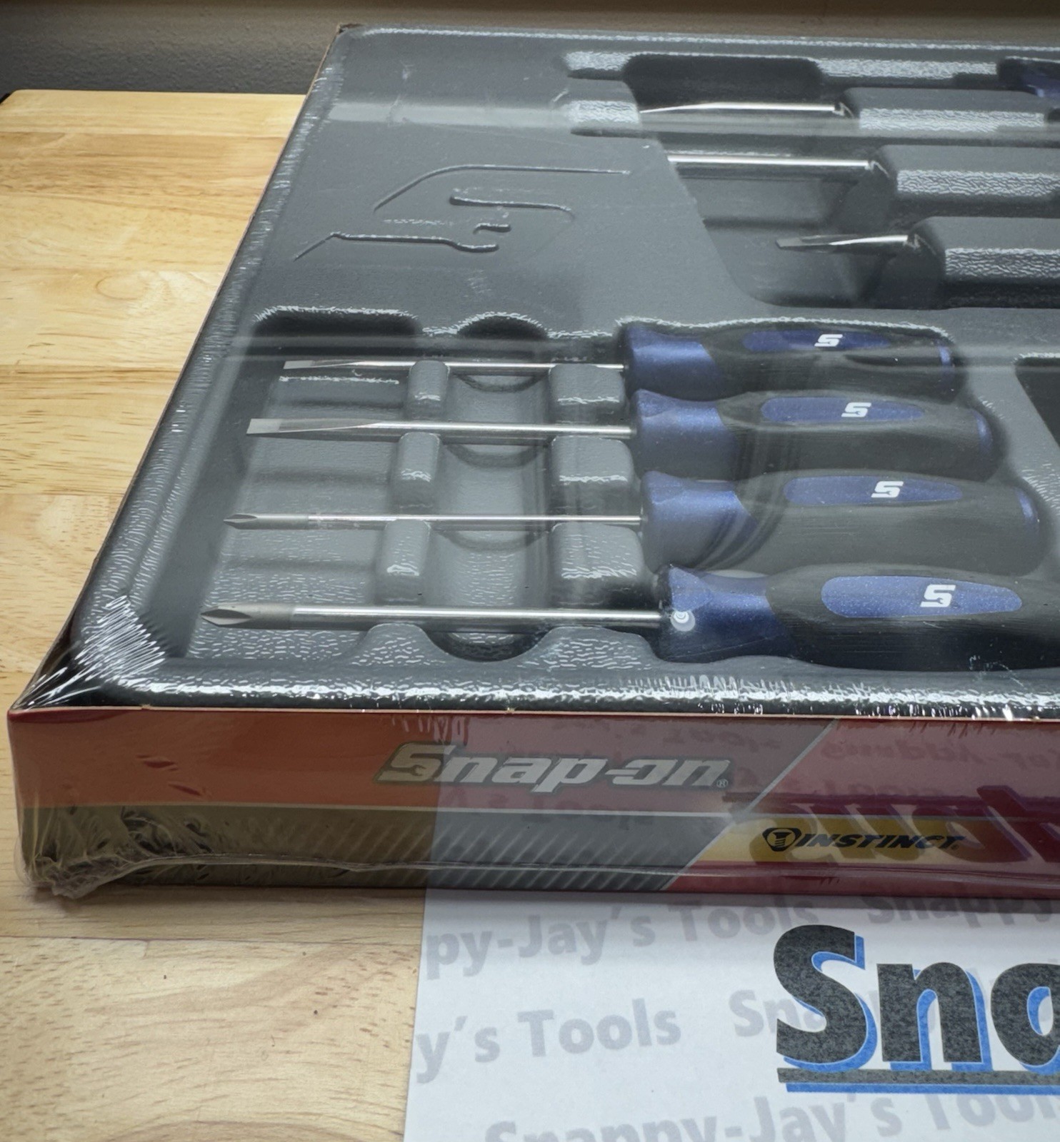 Snap-on Tools USA NEW 10pc BLUE Phillips & Flat Head Screwdriver Set SGDX6040BMB