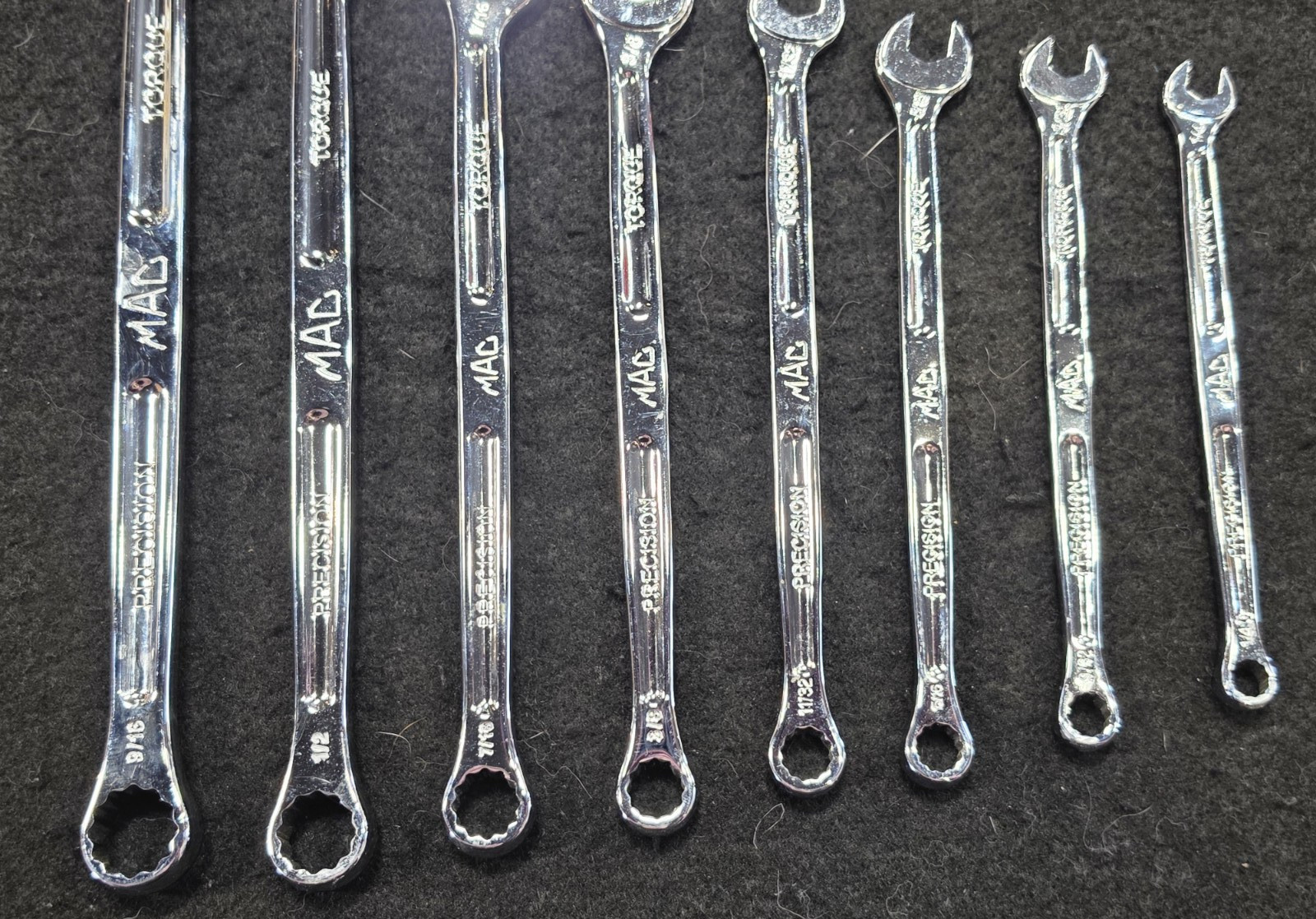 MAC SCL14PT,14PC,SAE,12PT,OPEN END COMBO WRENCH SET, PRECISION TORQUE, FREE SHIP