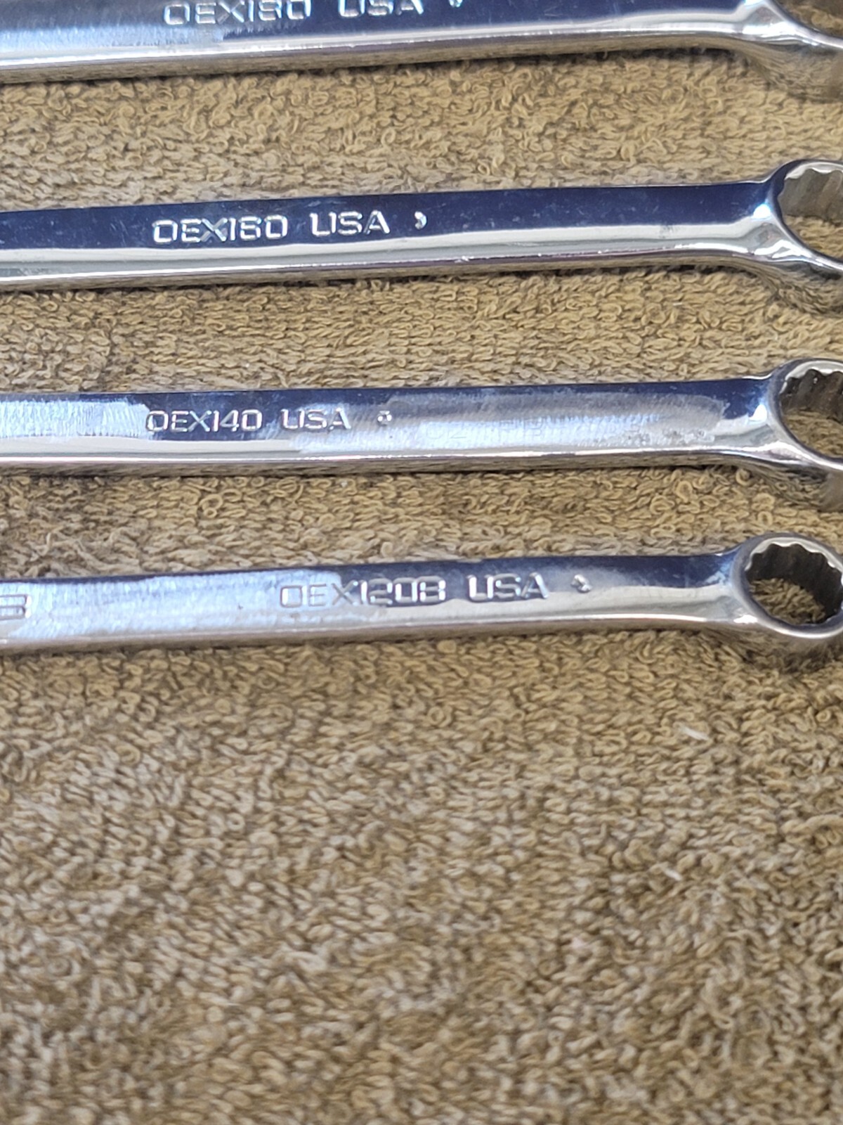 Snap on Short OEX OXI Combination Wrench Set Sae 11/16 5/8 9/16 1/2 3/8 1/4 5/32