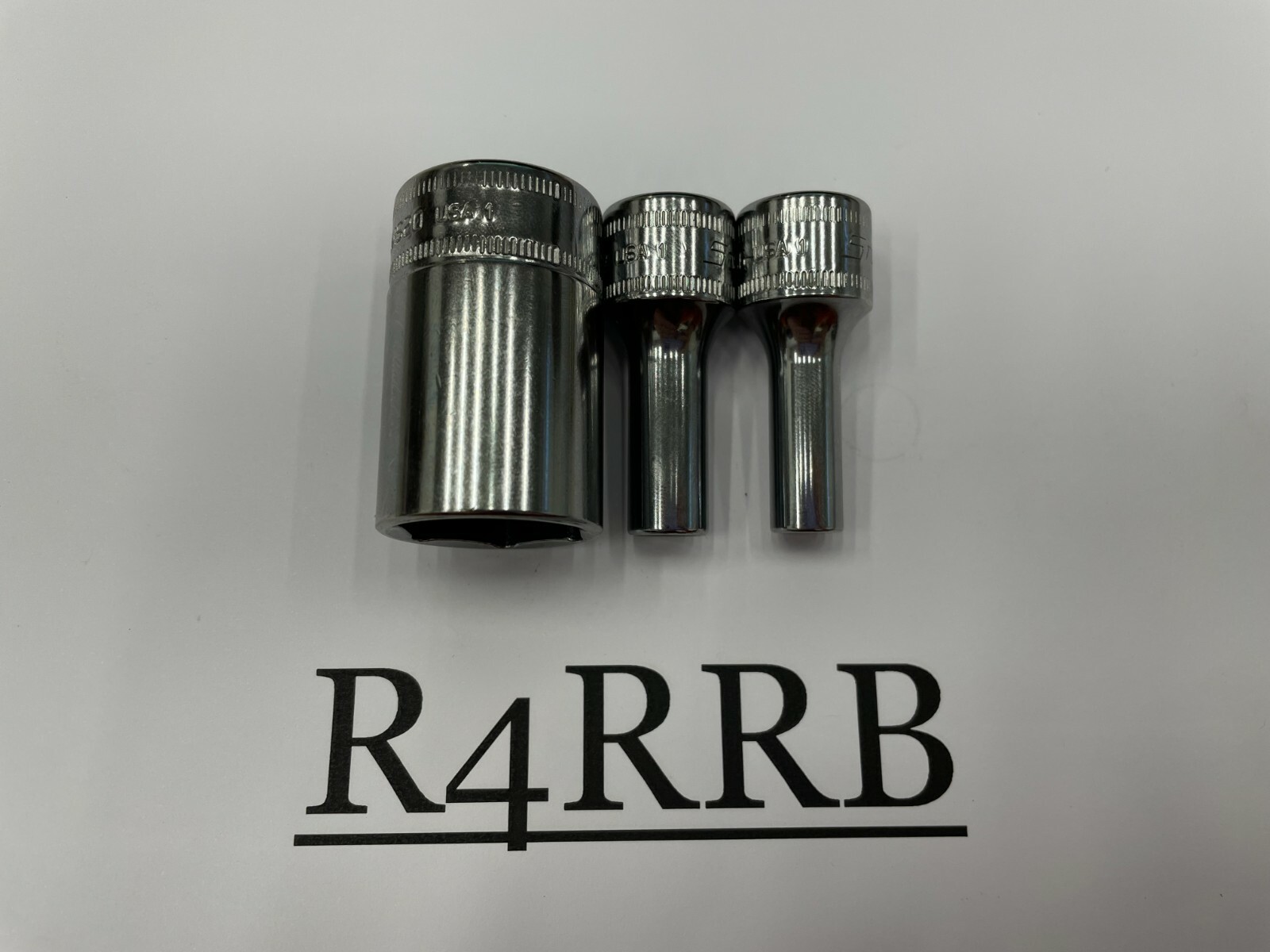 Snap-on Tools USA NEW 3pc 3/8″ Drive Metric 6pt Semi Deep Chrome Socket Lot Set