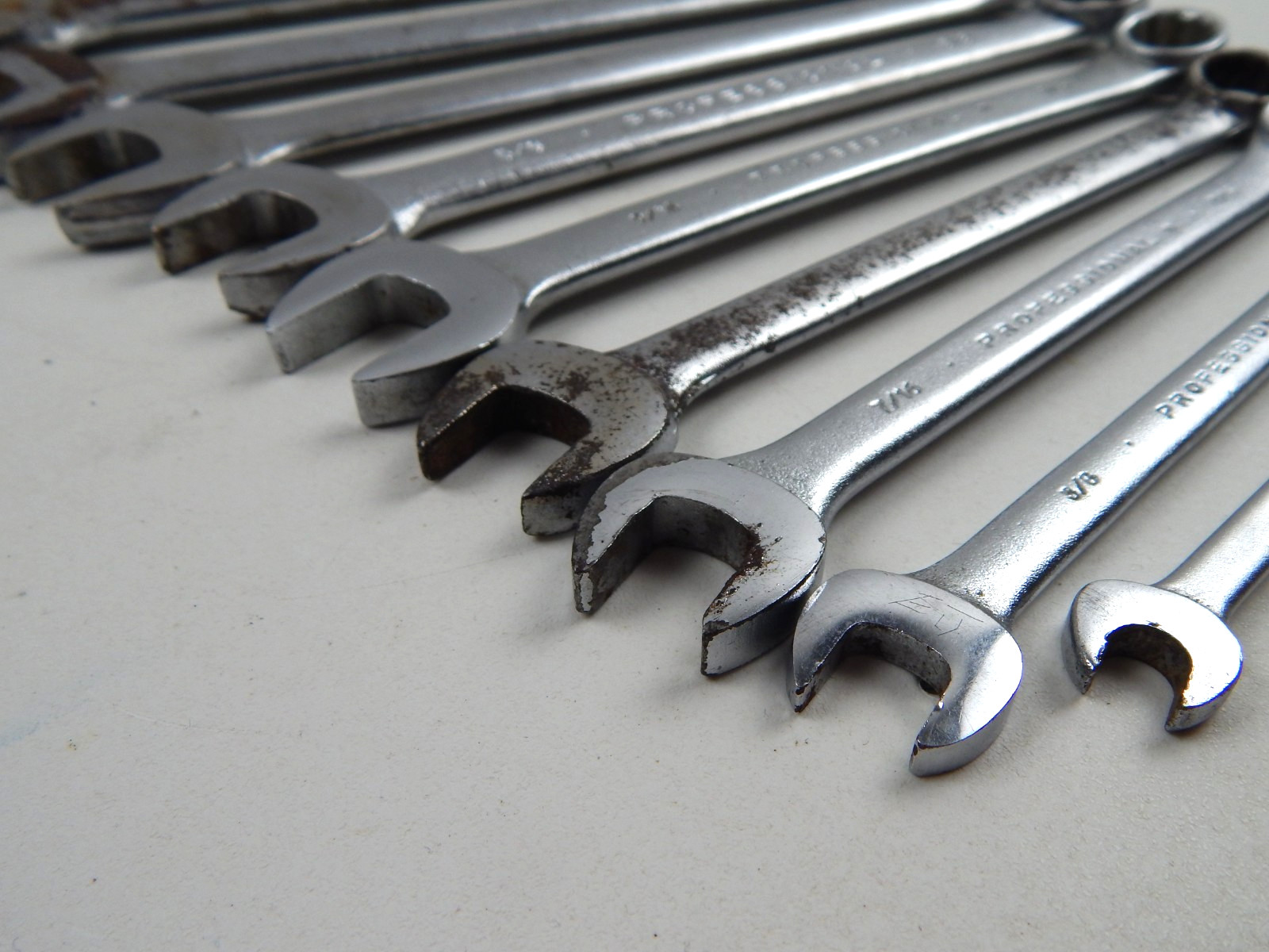 Proto & Challenger 1/4″ to 1-7/16″ 12 Point SAE Combination Wrench Set 15pc USA