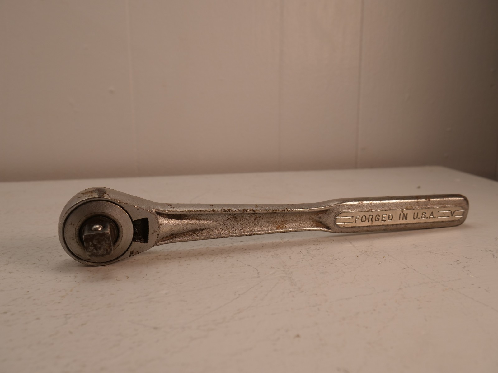 Vintage Craftsman 1/2″ Drive Ratchet 44970 Oil Port =V= Flying V Made in USA