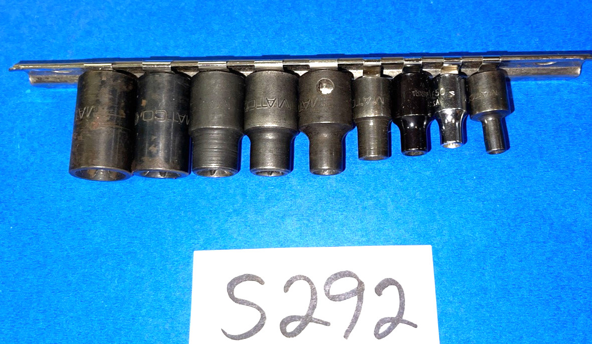 MATCO TOOLS 9 PIECE MULTI DRIVE INSIDE TORX SOCKET DRIVER SET E4-E16