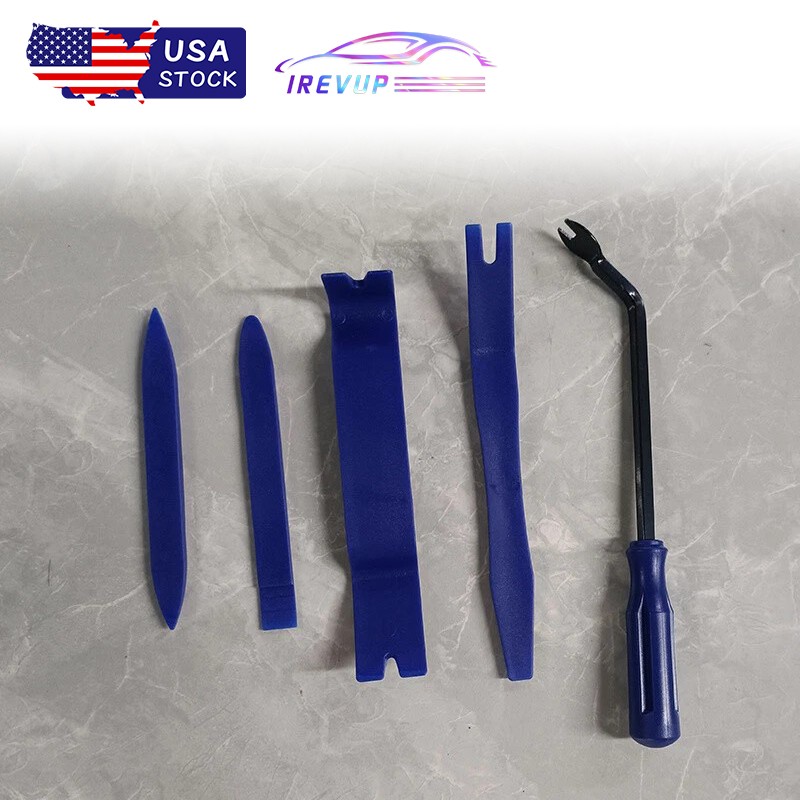 5PCS Trim Removal Pry Tool Kit For Car Radio Door Panel Fastener Dashboard