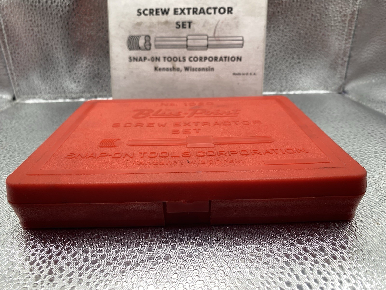 Vintage Blue Point Snap-On Screw Extractor Set No. E-1020 Complete in Case