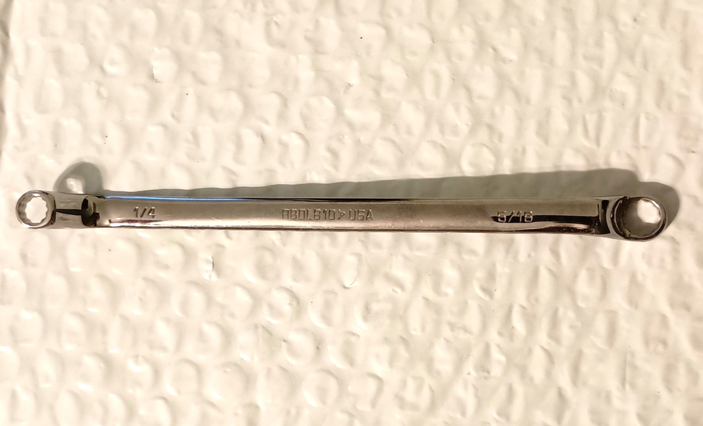 MATCO TOOLS USA RBDL810, 1/4″ x 5/16″ DBL. OFFSET BOX WRENCH, 6.3″ L. 12PT *NOS*