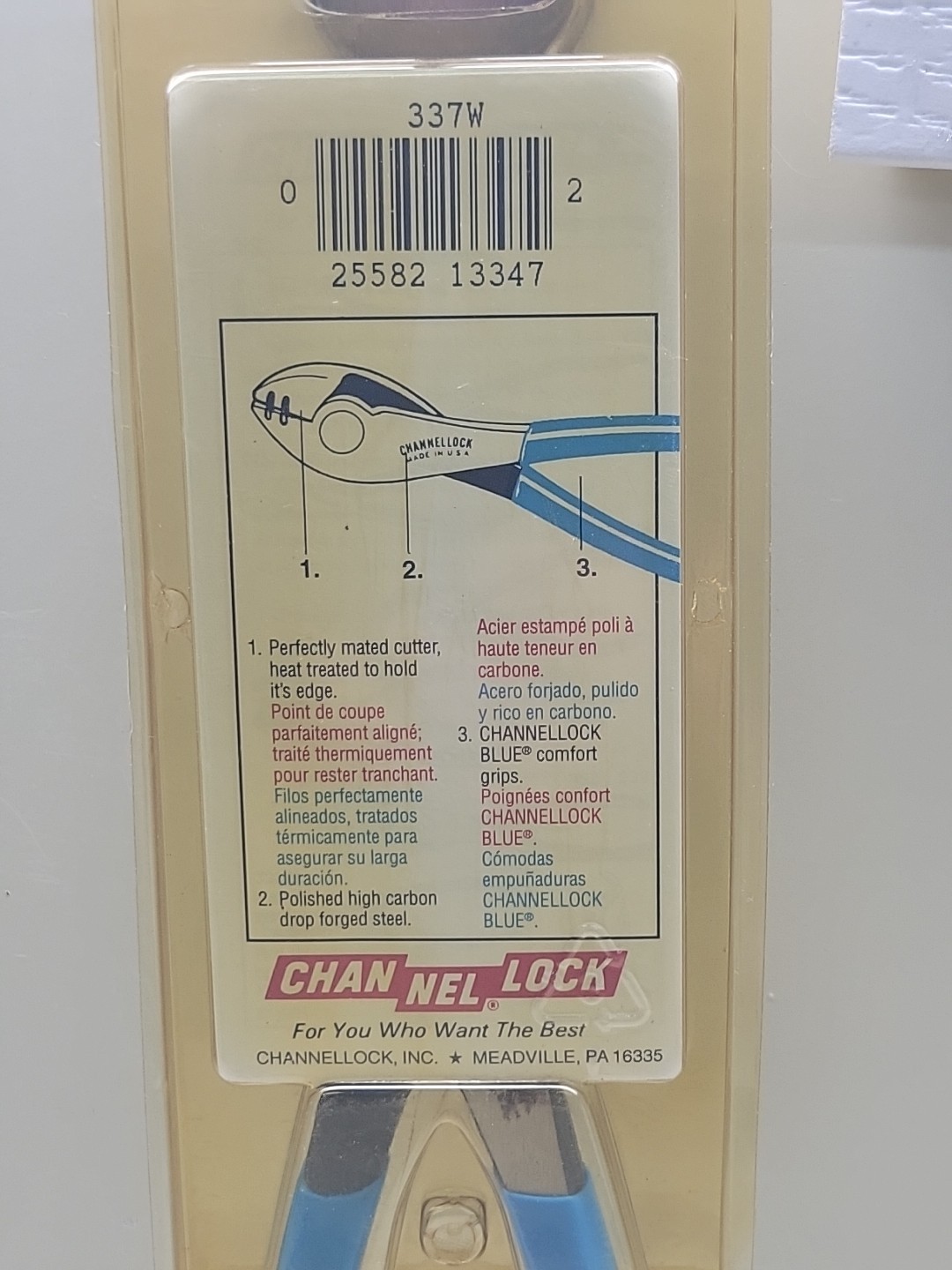 Channellock 337W Cutting Plier Stripper 12 & 14 Wire NOS USA
