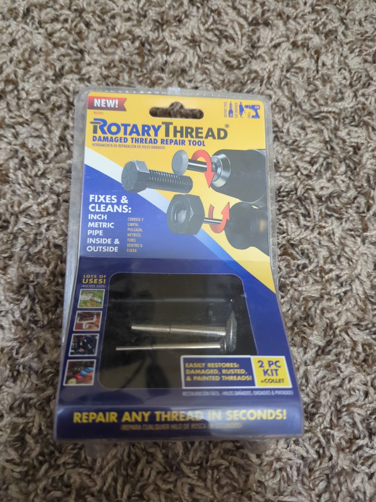 ROTARY THREAD Damaged Thread Repair Tool – Chase, Restore, Repair, and Clean FS