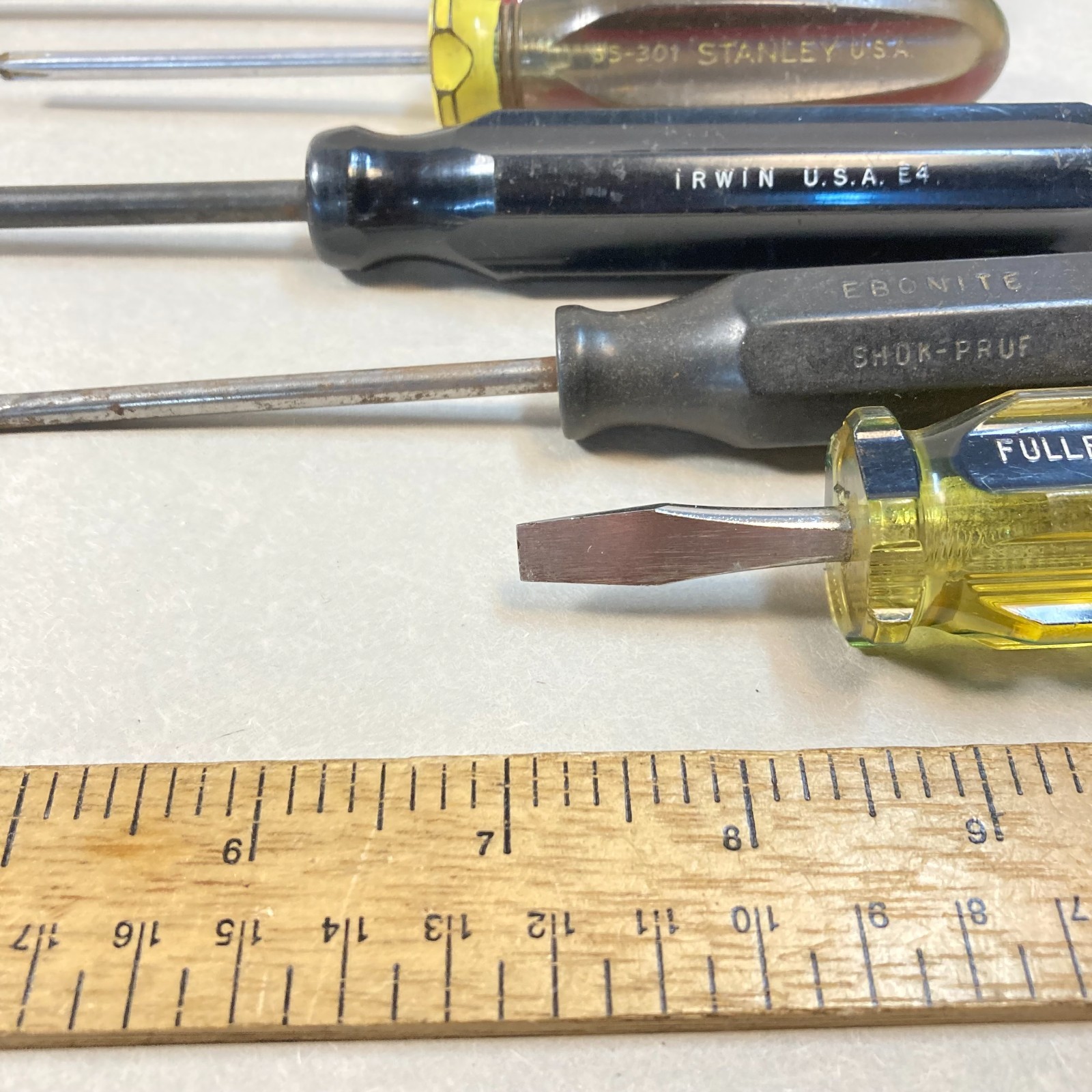 Screwdriver Lot 7 Pc 4 Phillips 3 Flat Slotted