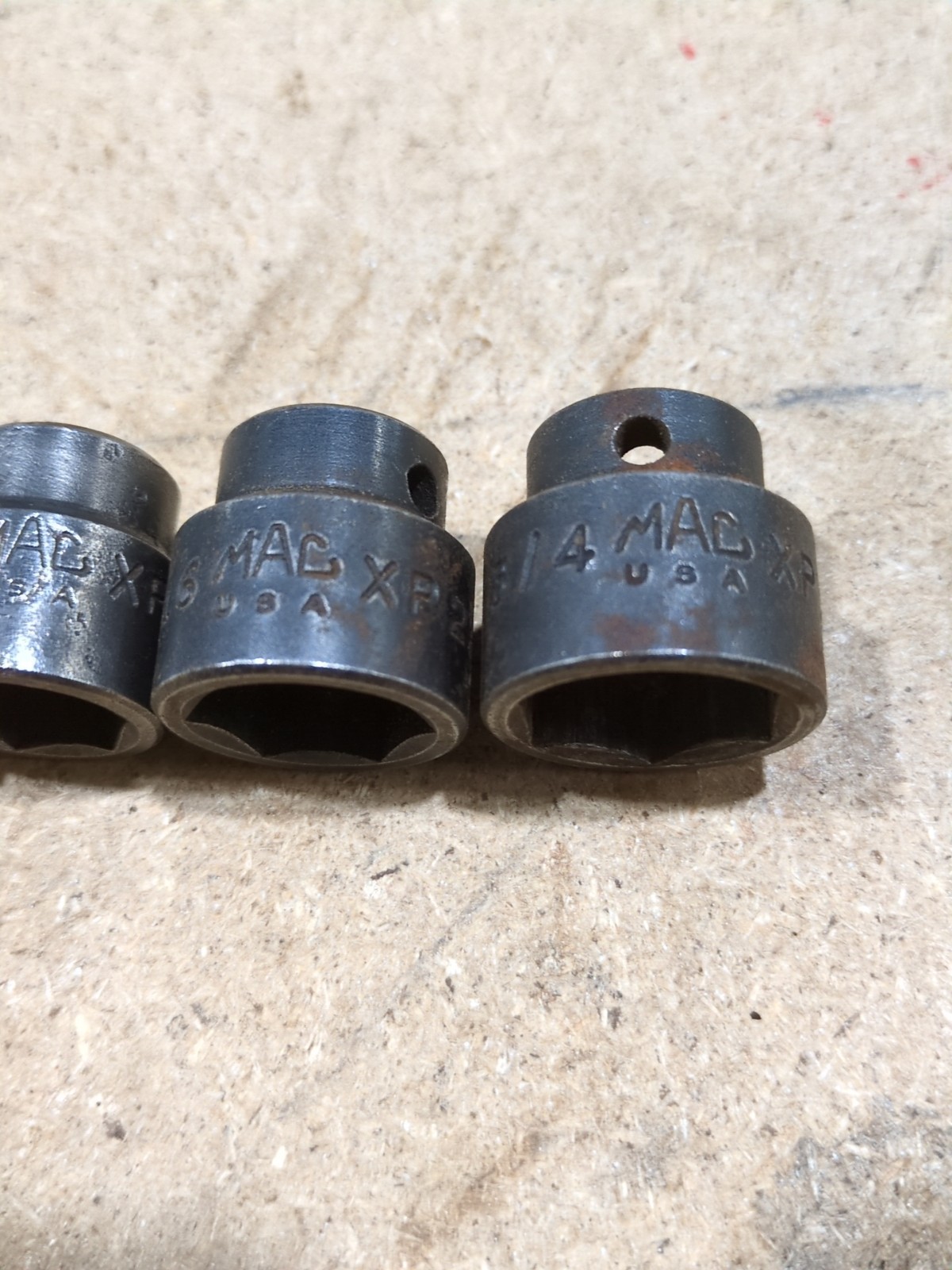 MAC Snap-on Tools 8pc. Shallow 3/8 Impact Socket Set 6 Point SAE 5/16 – 3/4 USA