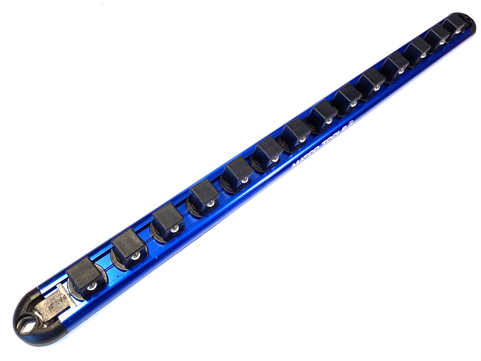 Matco Tools 14 Place 1/2” Drive Anodized Aluminum Snap In Socket Rail Organizer