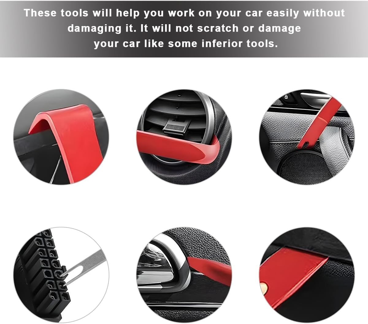 19 PCS , Plastic Upholstery Pliers Removal Install Tools with Storage Bag, Pa…