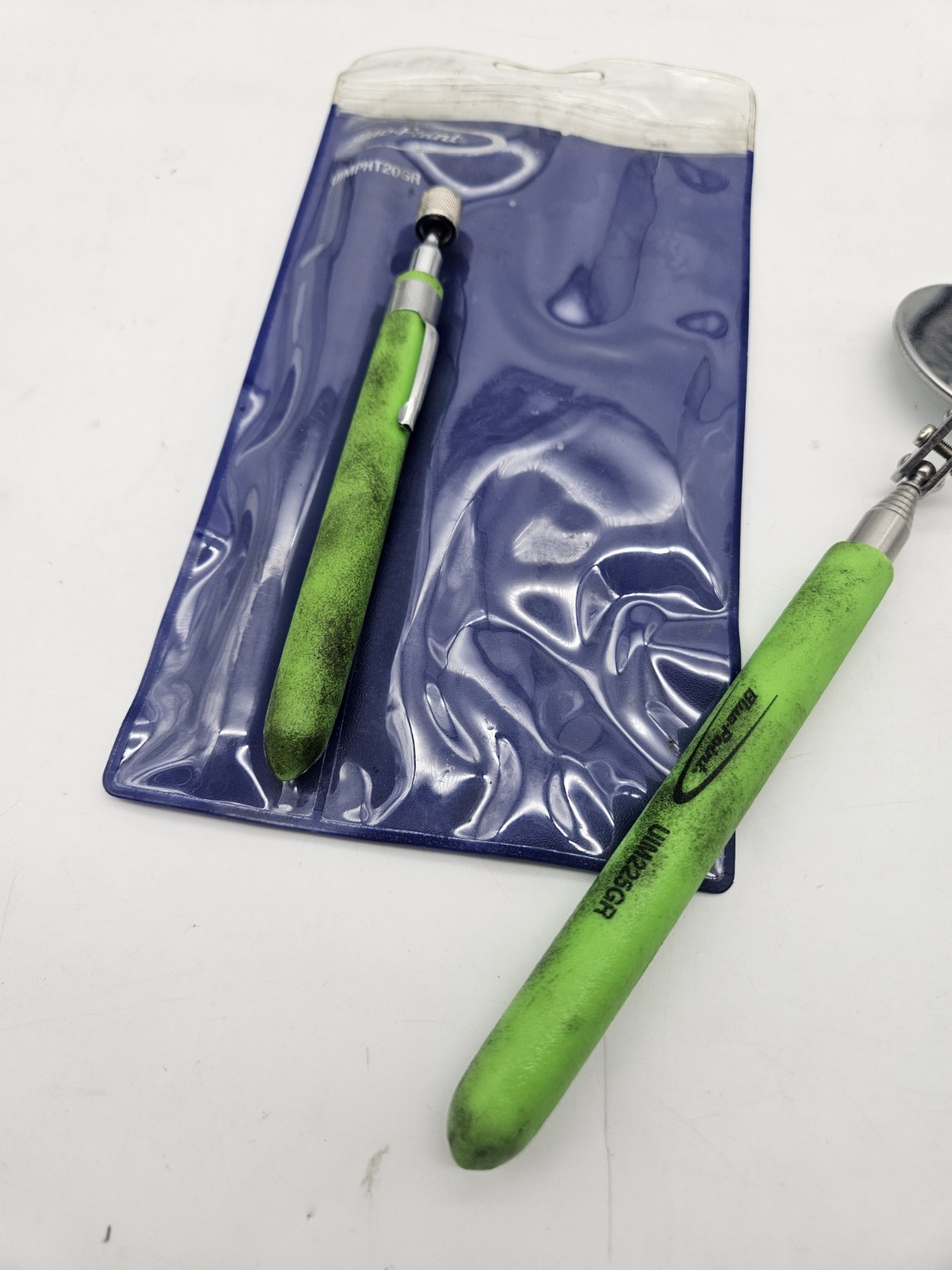 Blue Point Telescopic Magnetic Pick Up & Inspection Mirror Set Green UIMPHT20GR