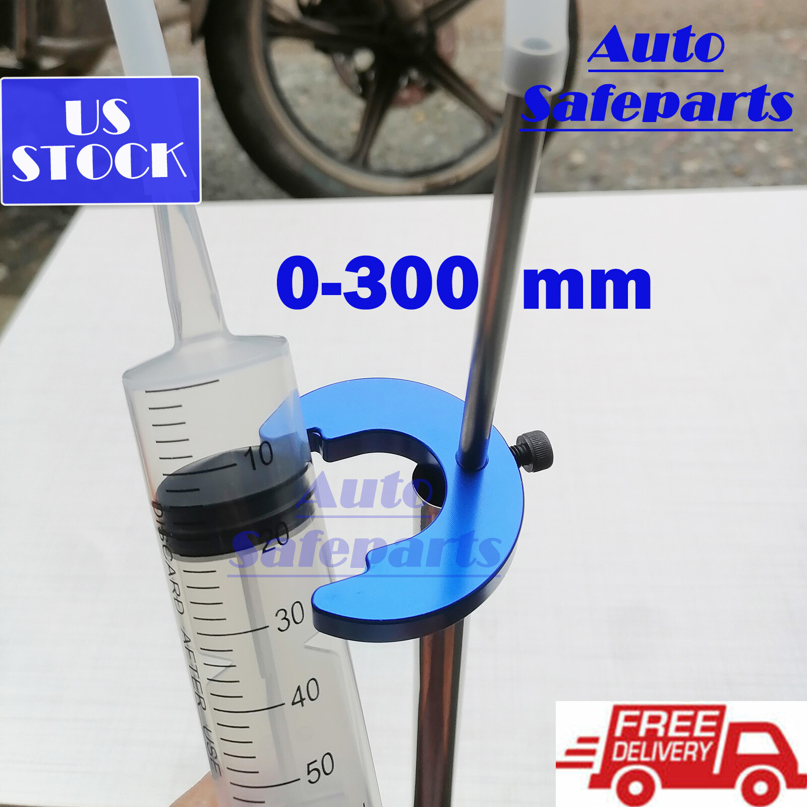 0-300mm Fork Oil Level Gauge Tool Front Suspension Motorcycle Autobike USA STOCK