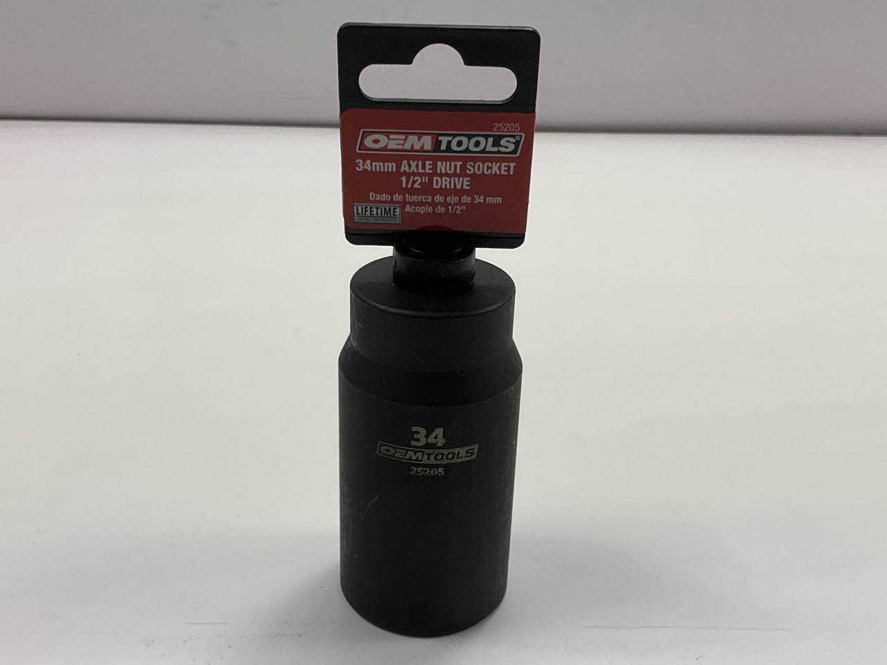OEM Tools 25205 34mm Axle Nut Socket 1/2 Inch Drive