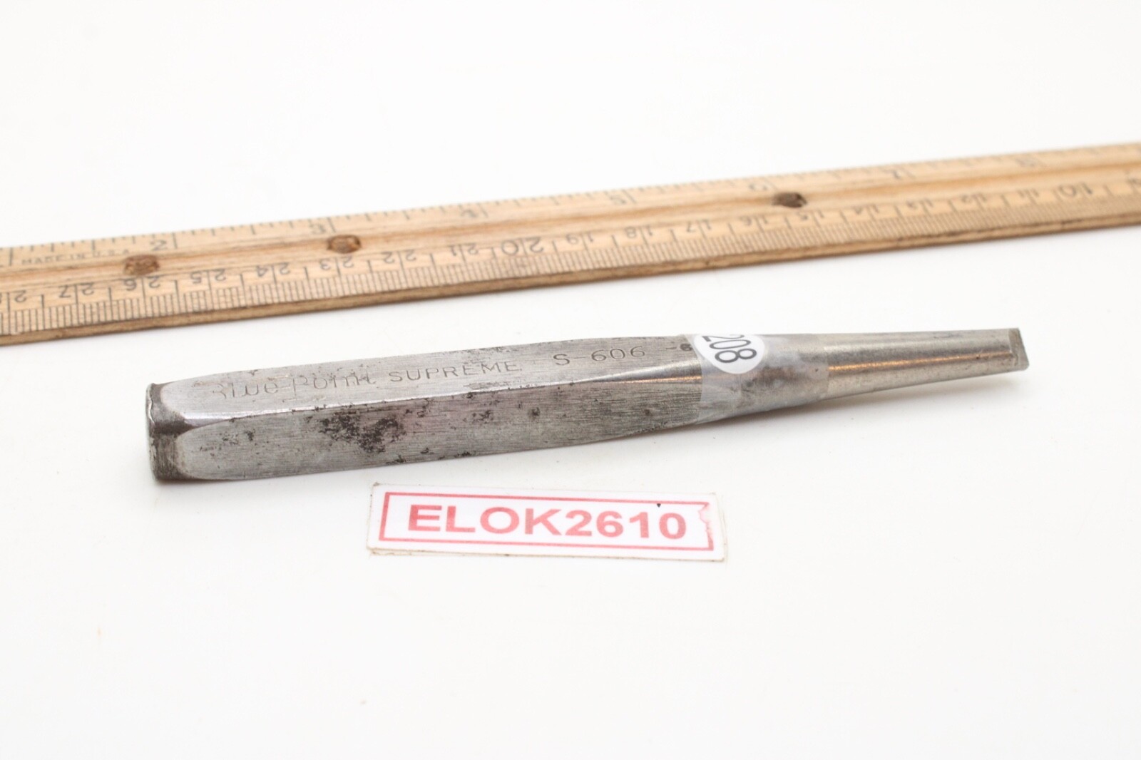 Blue Point Supreme S-606 Drift Pin Punch 5″ Long Modified Tip USA