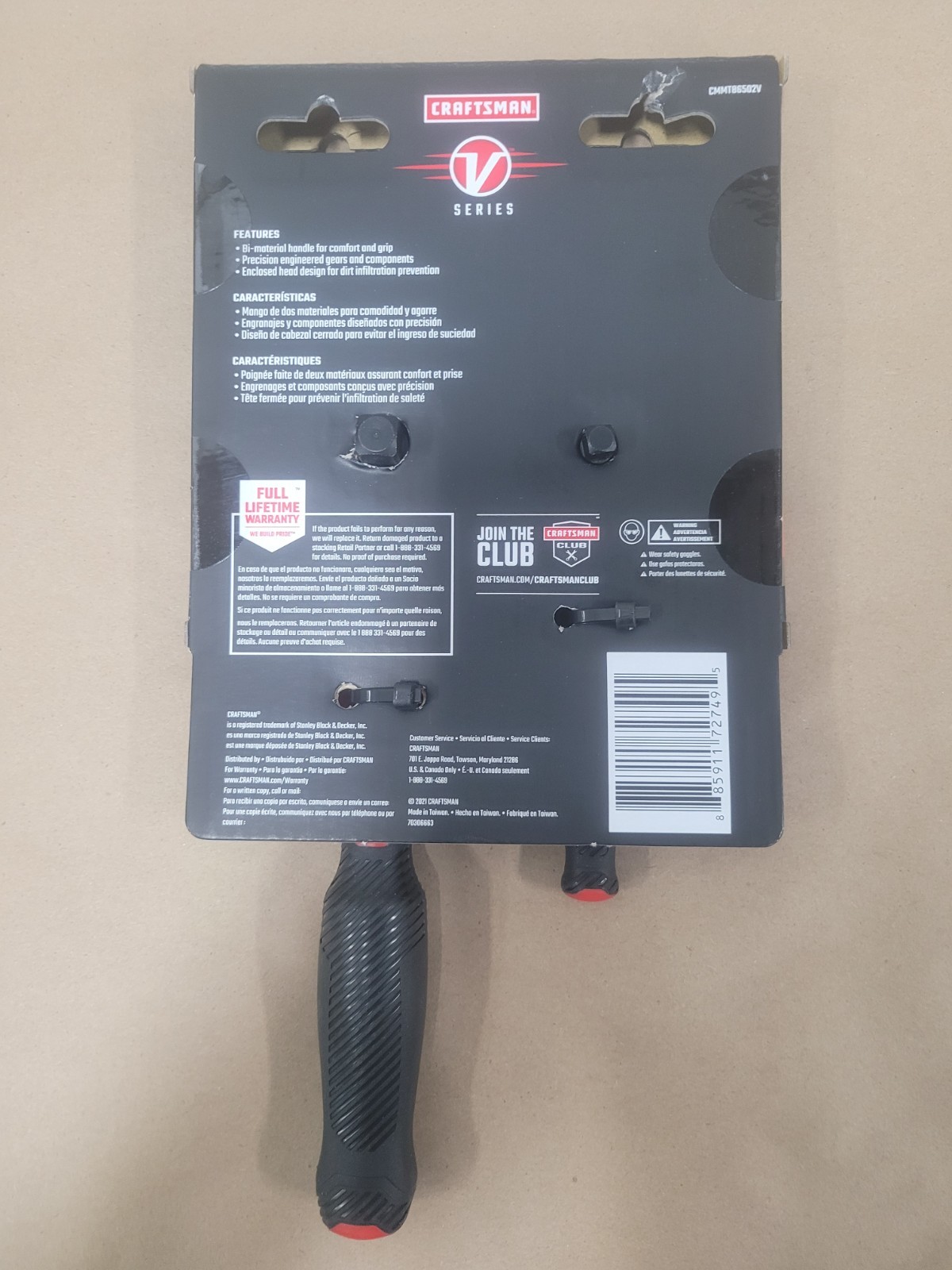 Craftsman V-Series 1/4″ and 3/8″ Drive Comfort Grip Ratchet Set CMMT86502V