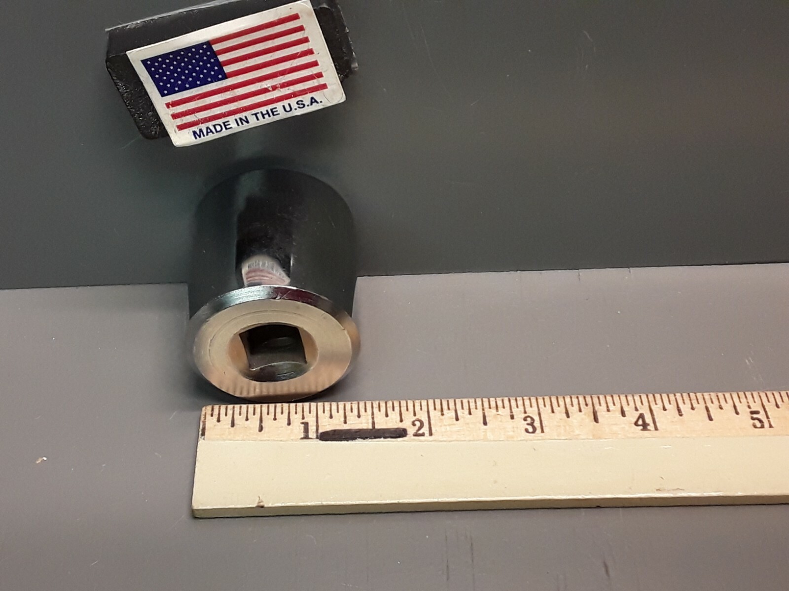 Thorsen USA 1-3/16″ Chrome Socket 1/2″ Drive, 12 Point # 538 New Old Stock USA