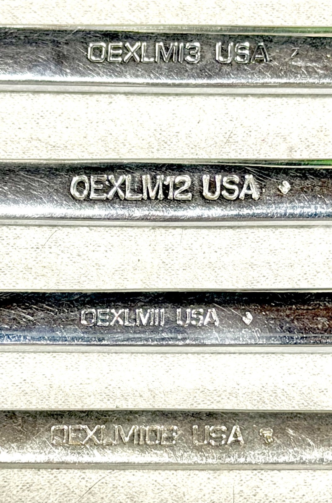 Snap On OEXLM Metric Long Combination Wrench Set 10mm-19mm Flank Drive Hand Tool