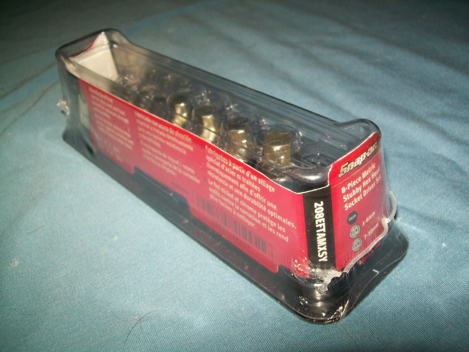 New Snap-on™ 1/4″ 3/8″ dr Stubby Metric Hex Socket driver Set 208EFTAMXSY Sealed
