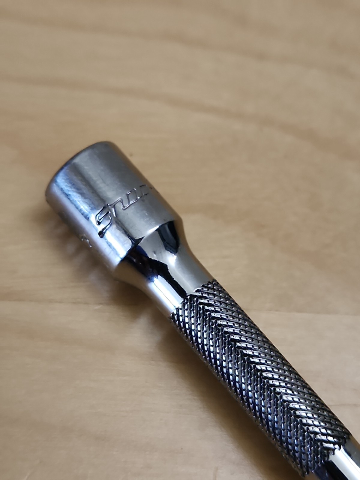 Snap on Tools USA TMXK140 1/4″ Drive 14″ Long Extension Bar Knurled Grip Chrome