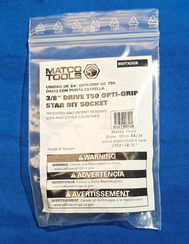 Matco Tools 3/8″ drive T50 torx bit socket B50TXOGB