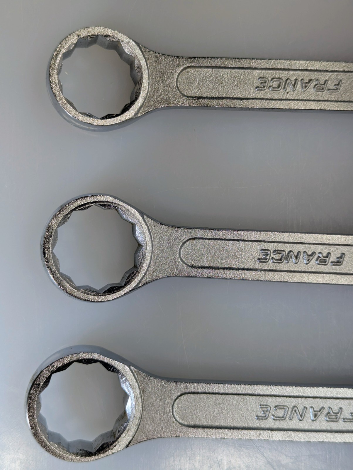 Six Facom France Combination Metric Wrenches sizes: 27, 26, 24, 23, 22, & 21mm