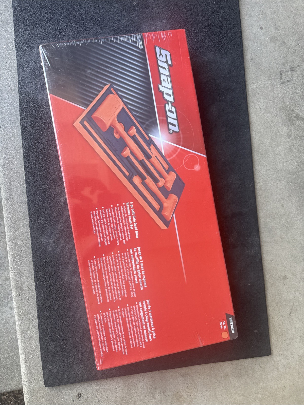 For Snap-on 3pc Orange Blow Hammer Foam HBFE301FO 16 oz 32 oz 56 oz