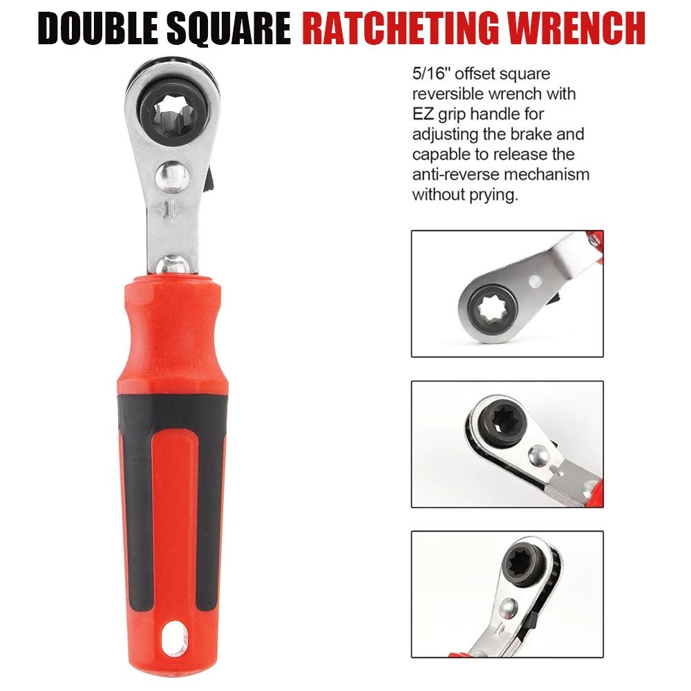 Automatic Slack Adjuster Release Hand Tool Set Adjust 5/16″ Ratchet Wrench Brake
