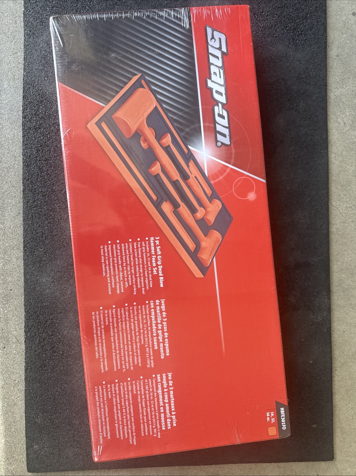 For Snap-on 3pc Orange Blow Hammer Foam HBFE301FO 16 oz 32 oz 56 oz
