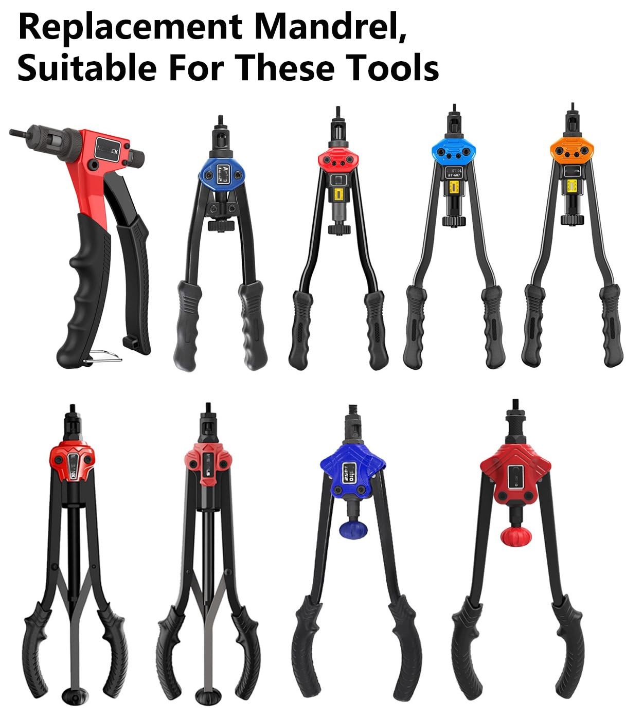 ZIOJOVK 3/8-16 Rivet Nut Tool 1-3/8 inch diameter, partially threaded, Yellow