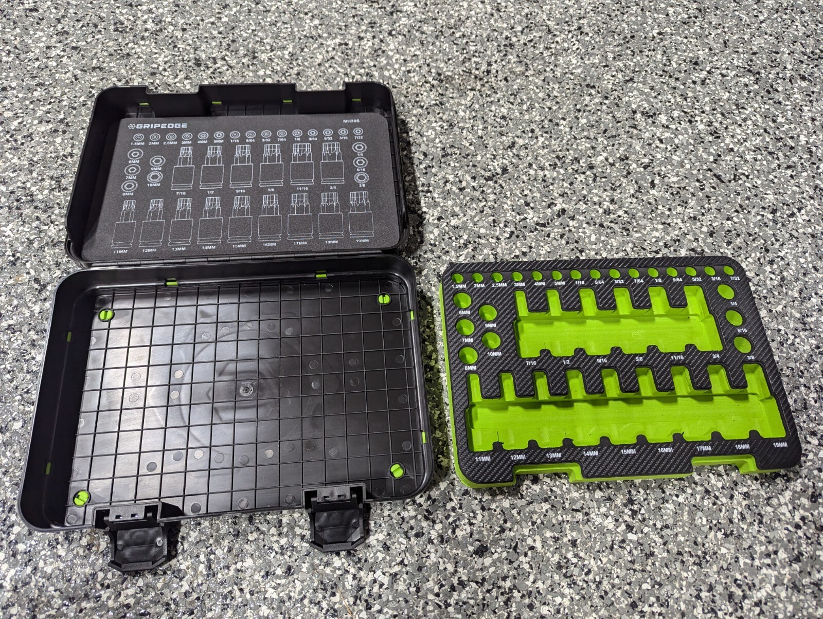 Grip Edge Tool Storage Cases ONLY Hex Torx Star Bit Socket Foam Inserts Racks