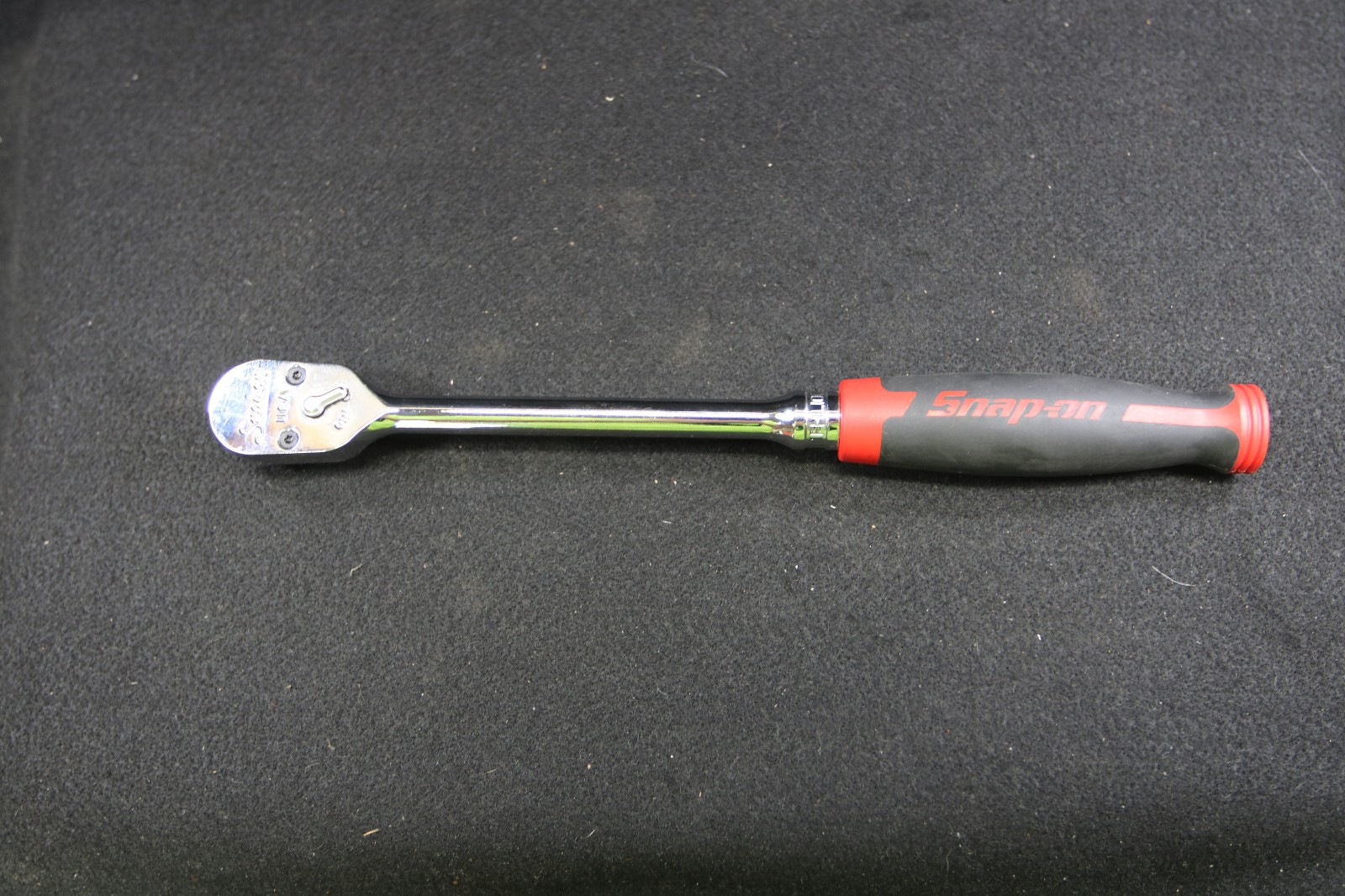 Snap On Tools FHL100 3/8″ Drive Dual 100 Soft Grip Long Handle Ratchet Red F/S