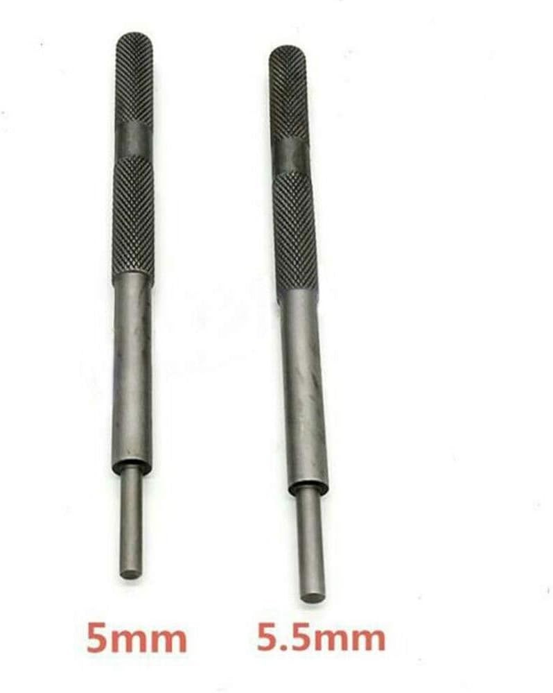 2 Pcs Engine Valve Guide Tool 5/5.5mm Engine Valve Remover Installer Repair Tool