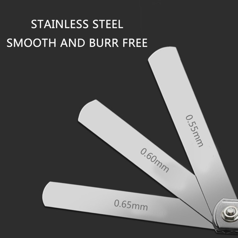 Stainless Steel Feelers Gauges Set Measuring Tool for Engineering Woodworking