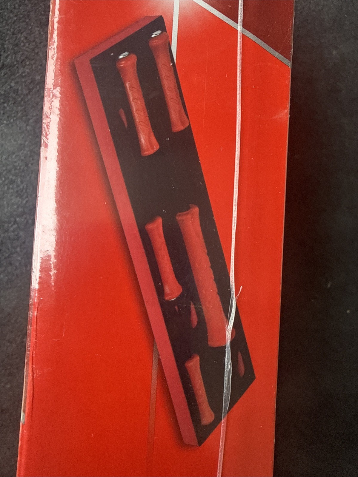 For Snap-on Tools NEW 5-Piece RED Striking Prybar & Chisel Foam Set SPBSDC705FR