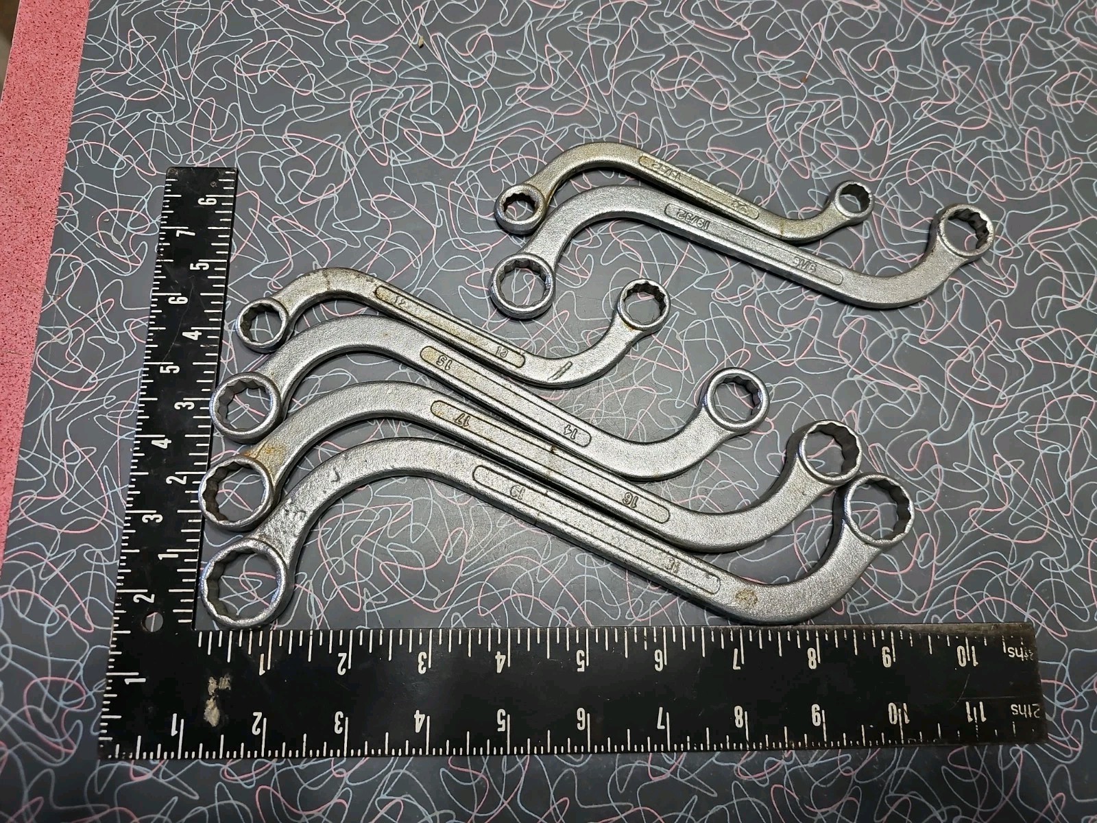 Unbranded S Shape Wrench Set Made In India, 12mm – 19mm, 19/32, 9/16, 13/32, 3/8