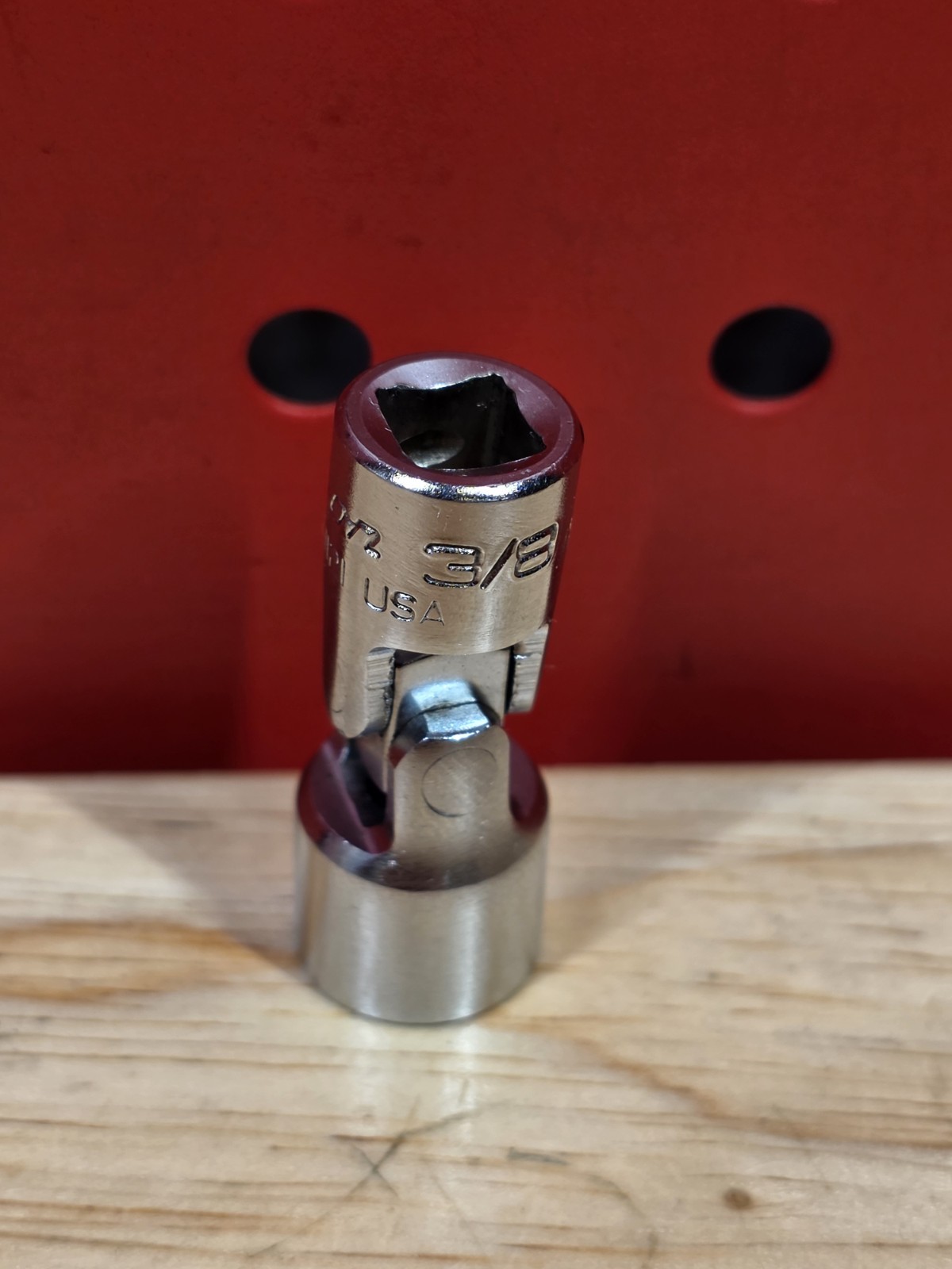 Snap-on TMU121 3/8” SAE 1/4” Drive 12-Point Swivel Wobble Socket USA See Details